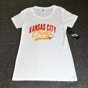 G-III 4Her By Carl Banks Kansas City Chiefs Football T-Shirt Womens Large White